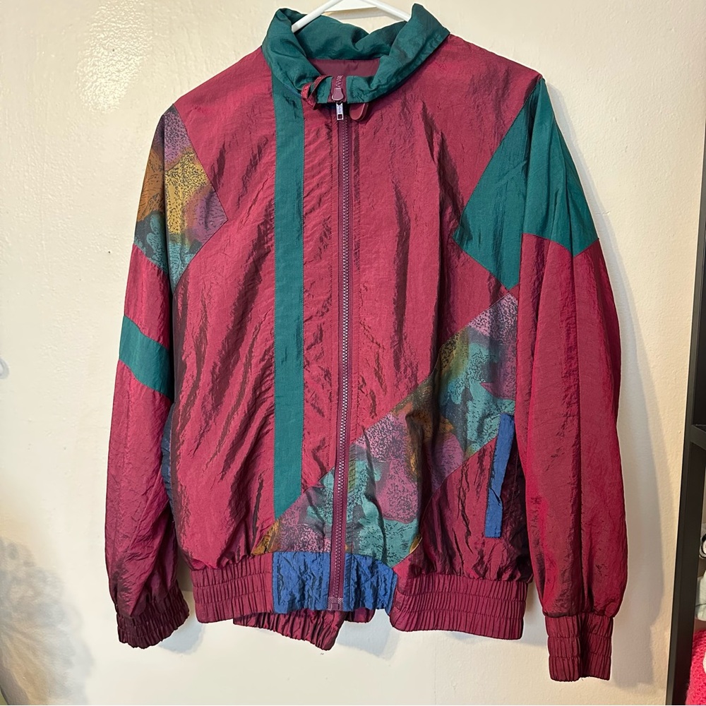 Vintage Colorblock Windbreaker Jacket 2pc set by Winterset